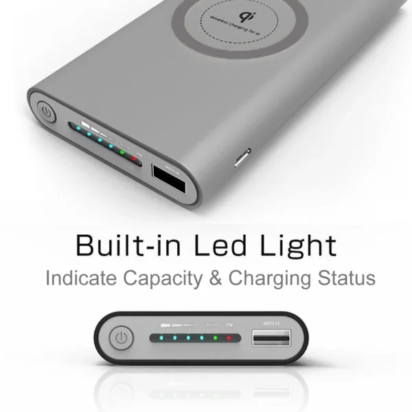 Power Bank "Aura Max" – Qi Wireless 20 000 mAh [E1A42]