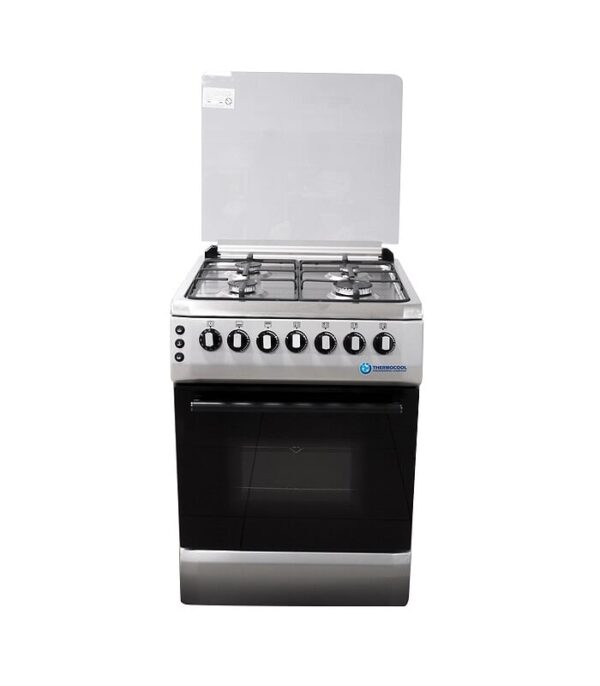 Cuisinière à Gaz 60x60 – 4 Foyers & Four Multi-Fonctions [E21A4]