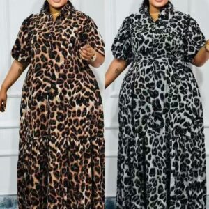 Robe Maxi "Leopard Muse" – Silhouette Audacieuse & Fluide [M22C3]