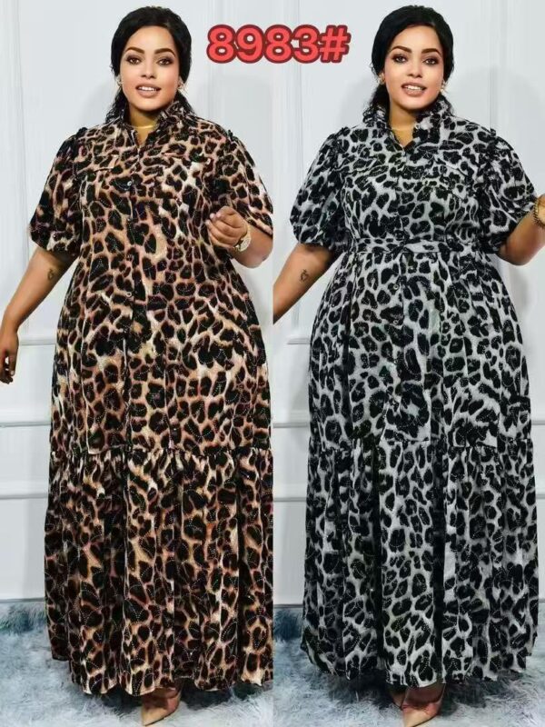 Robe Maxi "Leopard Muse" – Silhouette Audacieuse & Fluide [M22C3]