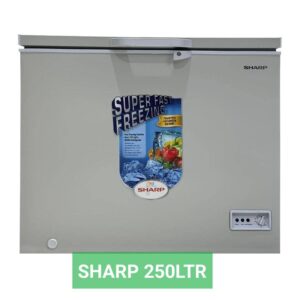 Sharp Chest Freezer 250L – Modèle SCF-K250X-SL2 (Metallic Silver) [E21A1]
