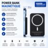 Batterie Externe "powerbank" – MagSafe & Charge Rapide Sans Fil [E1A41]