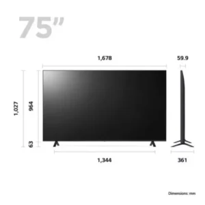 Téléviseur SMART 75" – L'Expérience Cinéma Grand Format [E21A1]