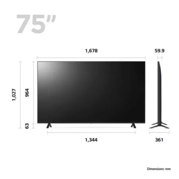 Téléviseur SMART 75" – L'Expérience Cinéma Grand Format [E21A1]