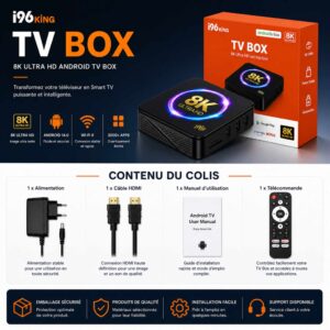 I96 King – La Puissance 8K Ultime pour Votre TV [E1A39]