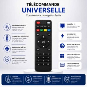 Télécommande universelle Android TV – Simple, rapide et compatible [E1A7]