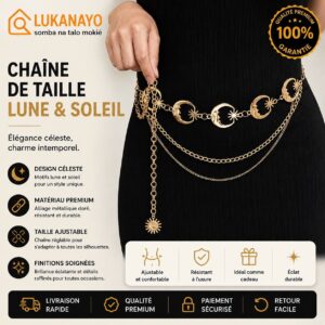 Chaîne de Taille MODRSA – Ceinture Bijou Dorée et Argentée pour Femme【MH7A6】