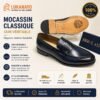Mocassins Homme ANAX Italy – Cuir Bleu [M13B7]