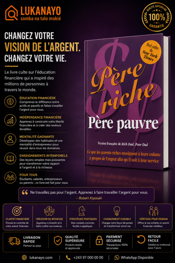 Père Riche, Père Pauvre – Robert T. Kiyosaki (Livre Électronique / Ébook) [L8A8]